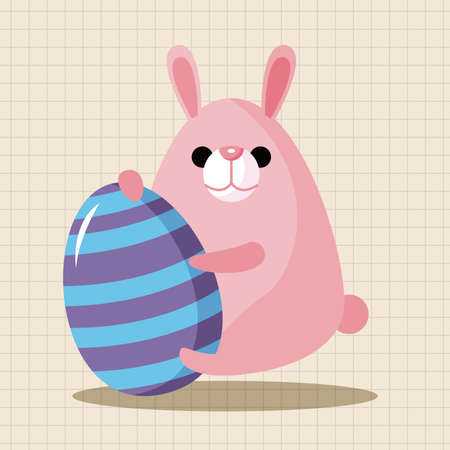 easter rabbit theme element vector,epsのイラスト素材