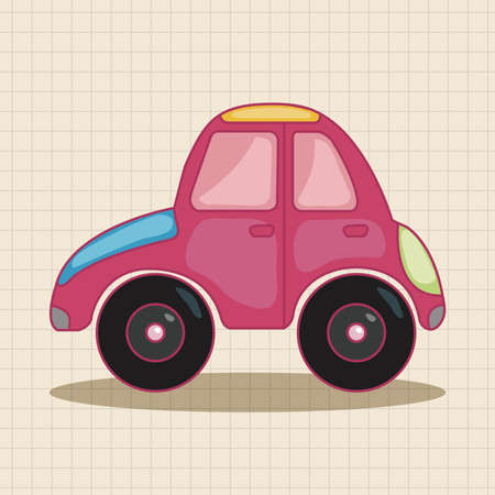 transportation car theme elementsのイラスト素材