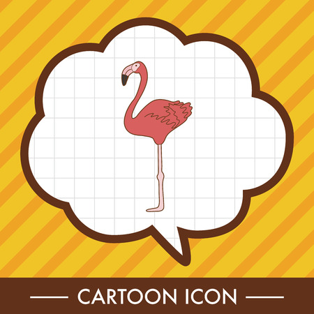 bird cartoon theme elements vector