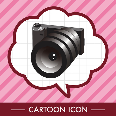 camera theme elements vector,epsのイラスト素材