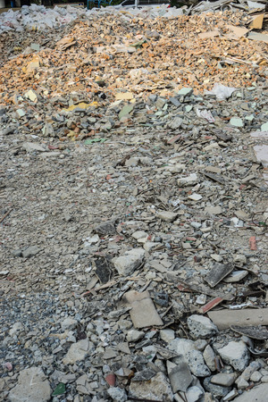 Scrap Motar after Building Demolitionの写真素材