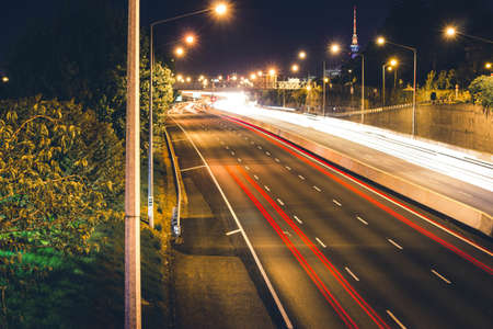 Motorway at night
