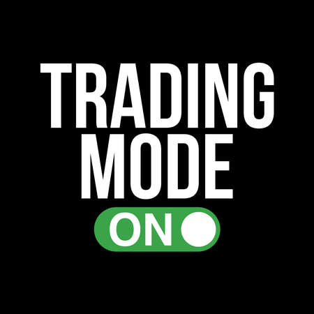Trading mode on Typography vector Design can print on t-shirt banner posterのイラスト素材