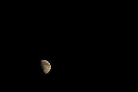 The Moon is Earth's only natural satellite and the fifth largest moon in the solar system.の写真素材