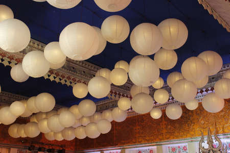 Balloons are used for decorating birthday parties, weddings, corporate functionsの写真素材