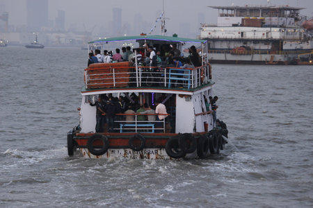 Boat, generic term for small watercraft propelled by paddles, oars, sail, or motorの写真素材