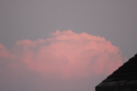 Clouds are composed of water, tiny particles of dust and sometimes ice.の写真素材
