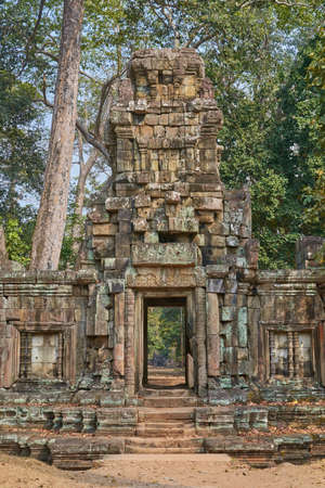 Preah Khan, the ancient Buddhist University Cambodiaの写真素材