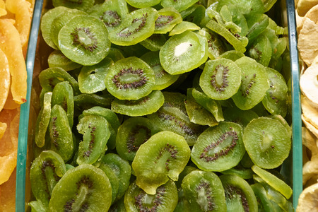 dried kiwi fruitの写真素材