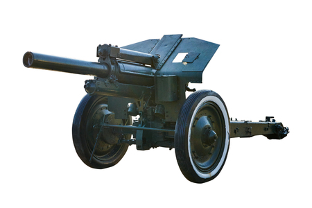 Soviet anti-tank artillery gun WWIIの写真素材