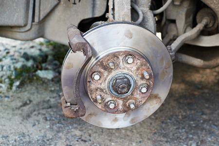 Brake pads replacementの写真素材