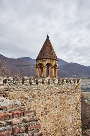 Ananuri fortress on the Georgian Military Road in Georgia.の写真素材