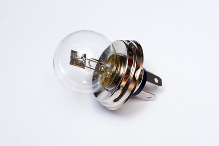 car bulb isolated on white backgroundの写真素材