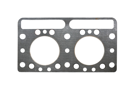 Cylinder head gasket tractor on a white backgroundの写真素材