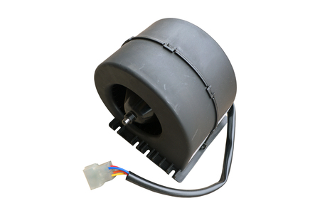 Air blower fan motor of car isolated on white backgroundの写真素材