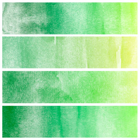 Abstract watercolor set on white background and this is watercolor stains.の写真素材