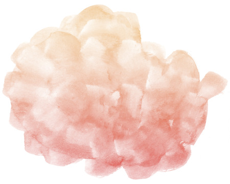 Abstract red watercolor on white background and this is watercolor stains.の写真素材