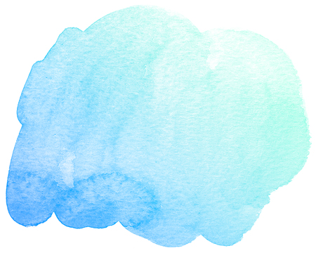 Abstract blue watercolor on white background.の写真素材