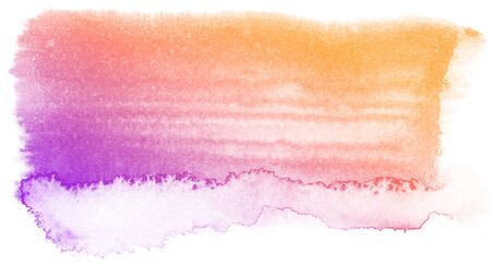 Abstract purple watercolor on white background.This is watercolor splash.It is drawn by hand.の写真素材