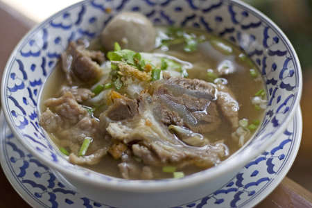 Some kind of thai noodleの写真素材