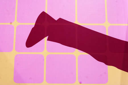 Purple table boardの写真素材