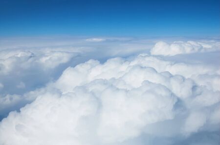 Flying high above the clouds