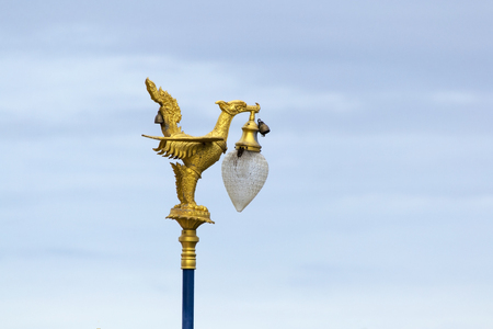 A light pole at the Hong Hong Thong  sea  の写真素材