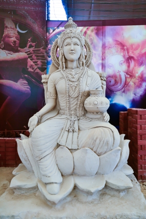 Sand sculpture of Shiva in Hinduism  Thailand