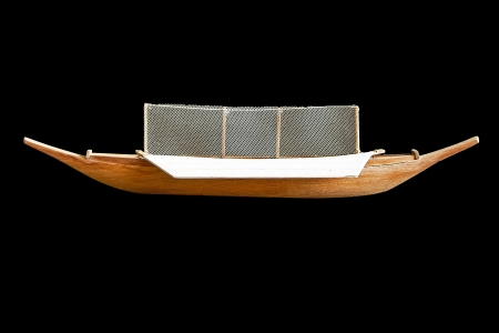 Beautiful wooden ship figurine