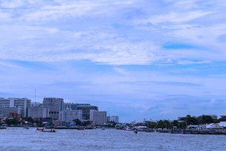 sky background with tiny cloudsの写真素材