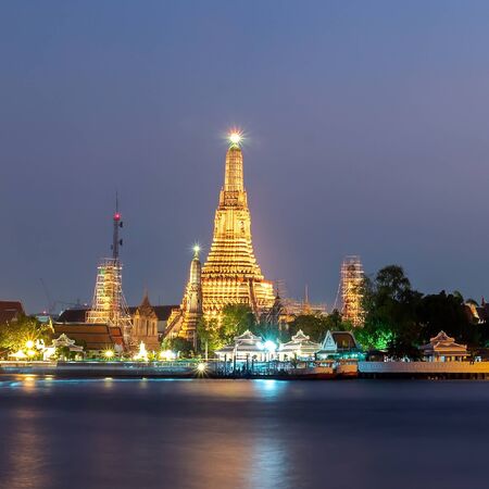 Prang of Wat Arun. Bangkok,Thailand. public Artの写真素材