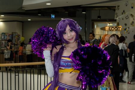 Bangkok  NOVEMBER 02: An unidentified Japanese anime cosplay pose on November 02 2014 at GATEWAY EKAMAI Bangkok Thailand.のeditorial素材