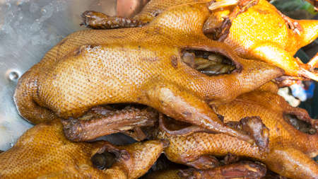 Roasted Beijing ducks.の写真素材