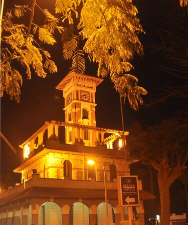 Clock's tower at garden at montaza palace.の写真素材