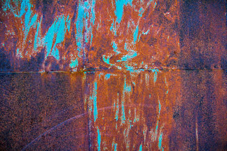 Old damaged rusty metal surface