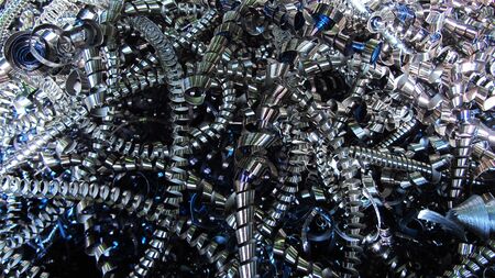 Metal shavingsの写真素材