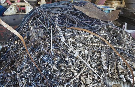 metal shavingsの写真素材