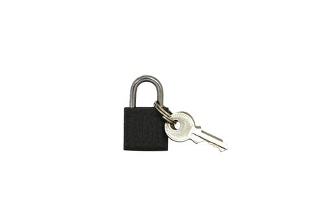 small lock with keysの写真素材