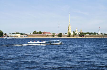 view of the Peter and Paul fortressの写真素材