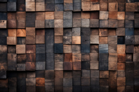 Natural Wood Pattern Background, Rustic Wooden Board with Textured Grain for Vintage-Inspired Designs, Organic Creations, Generative AIの素材