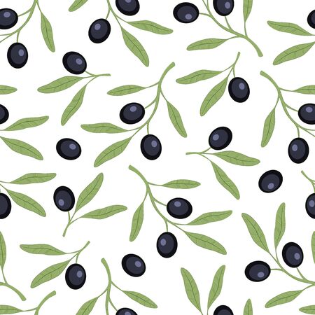 Olive pattern simple pattern.のイラスト素材