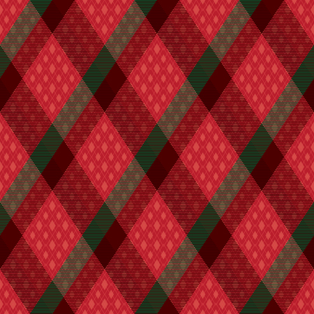 Decorative diagonal tartan inspired vector seamless pattern background 1のイラスト素材