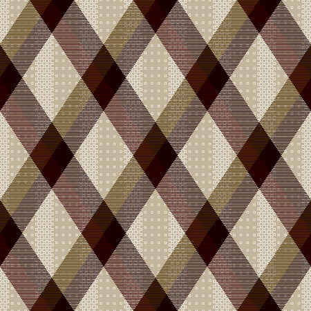 Decorative diagonal tartan inspired vector seamless pattern background 11のイラスト素材