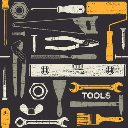 Scratched seamless pattern with various hand tools 6
のイラスト素材