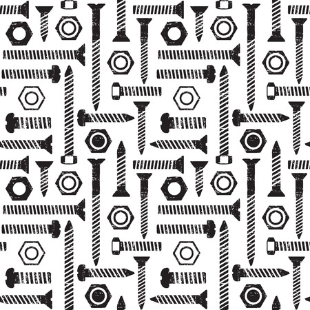 Scratched seamless pattern with screws and nuts 1
のイラスト素材