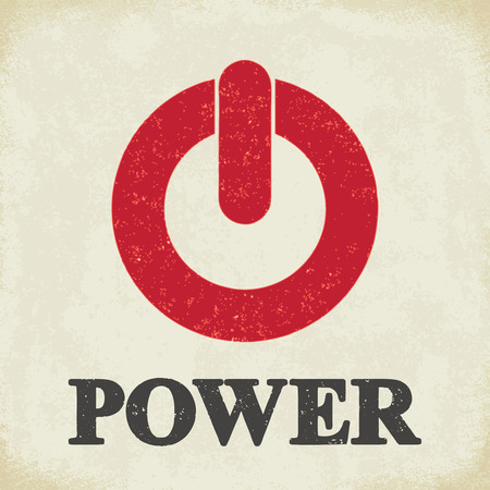 Power sign - conceptual vector illustration 2&#xA;のイラスト素材