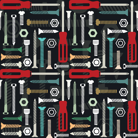 Vector seamless pattern with screws and screwdrivers 3
のイラスト素材