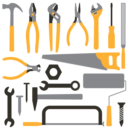 Various hand tools vector silhouette icon set 5
のイラスト素材