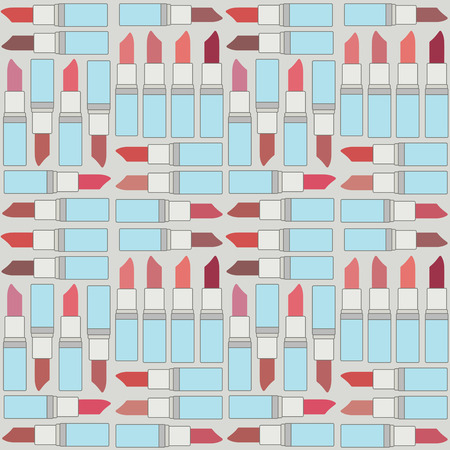 Retro vector seamless pattern background with lipsticks 2
のイラスト素材