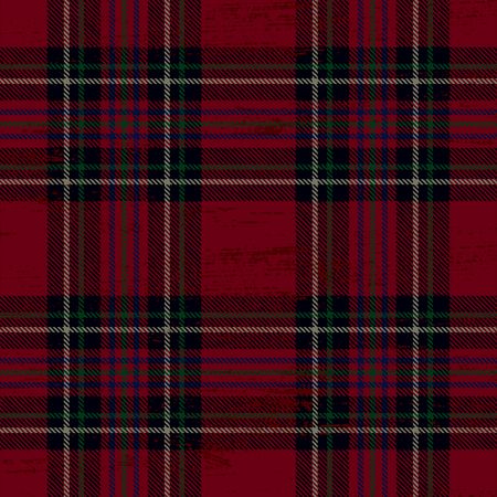 Scratched plaid  patternのイラスト素材